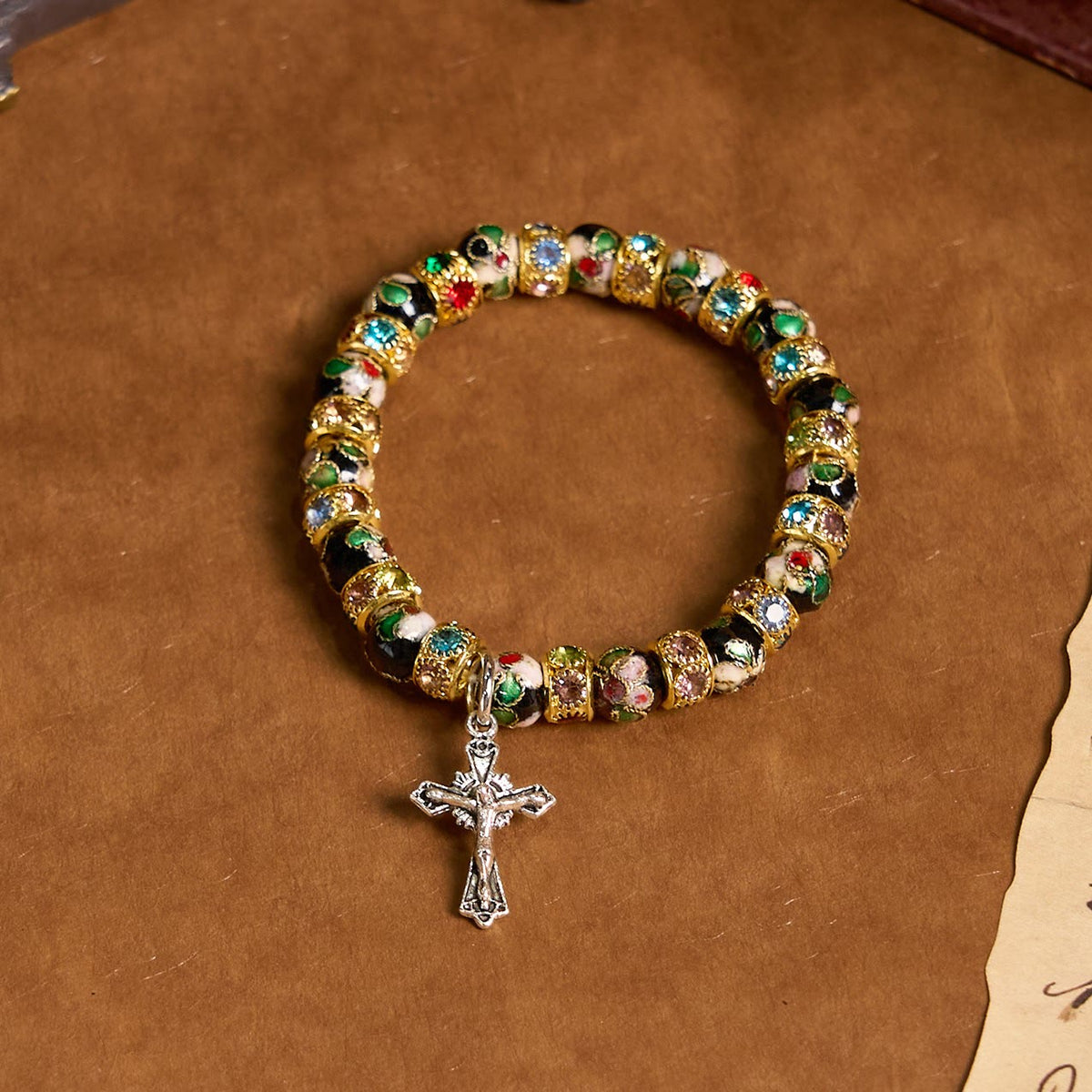 Handcrafted Cloisonné Beads Timeless Faith Bracelet