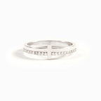 925 Silver Cross Minimalist "Never Quit" Ring
