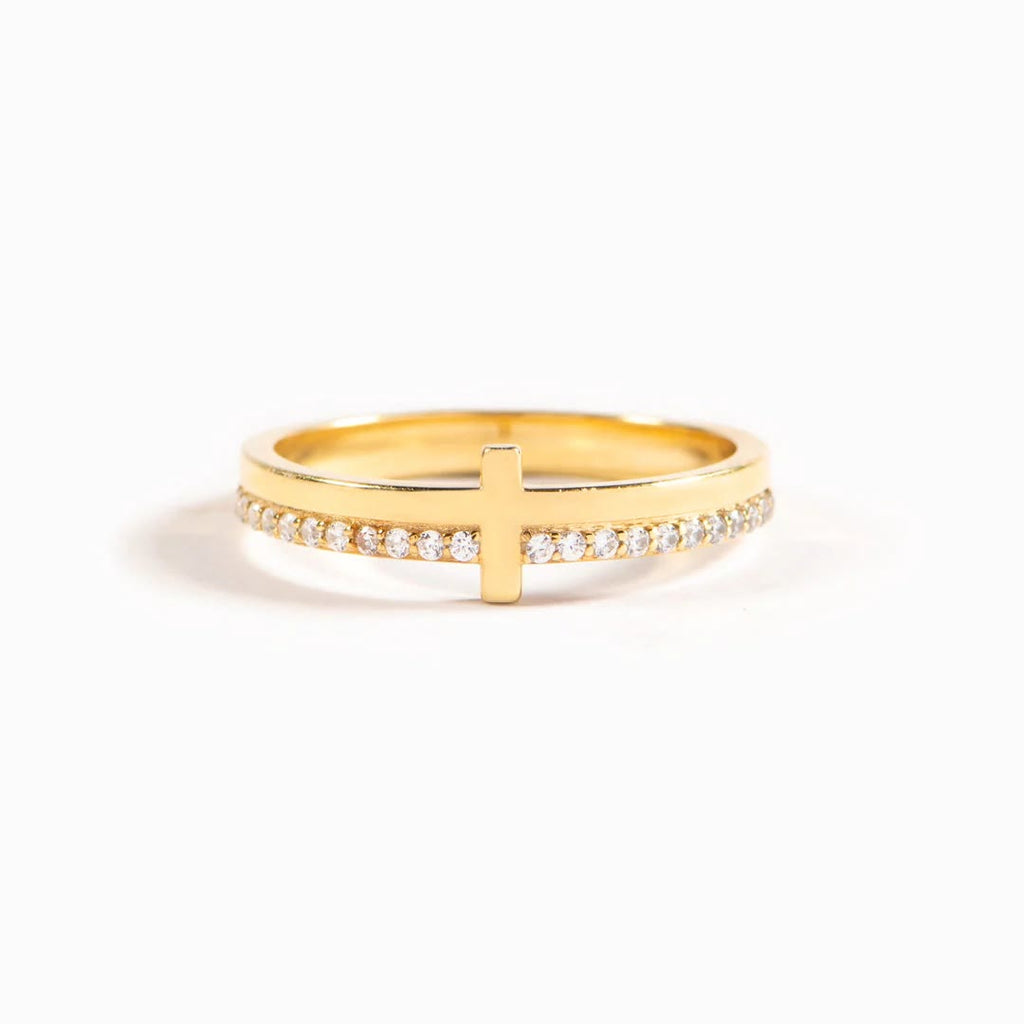 925 Silver JESUS & Cross "Pray" Ring-Drawing Divine Power through
