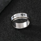 Minimalist Cross Ring