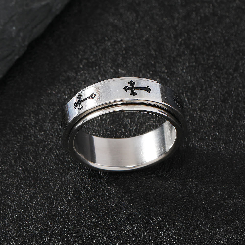 Minimalist Cross Ring