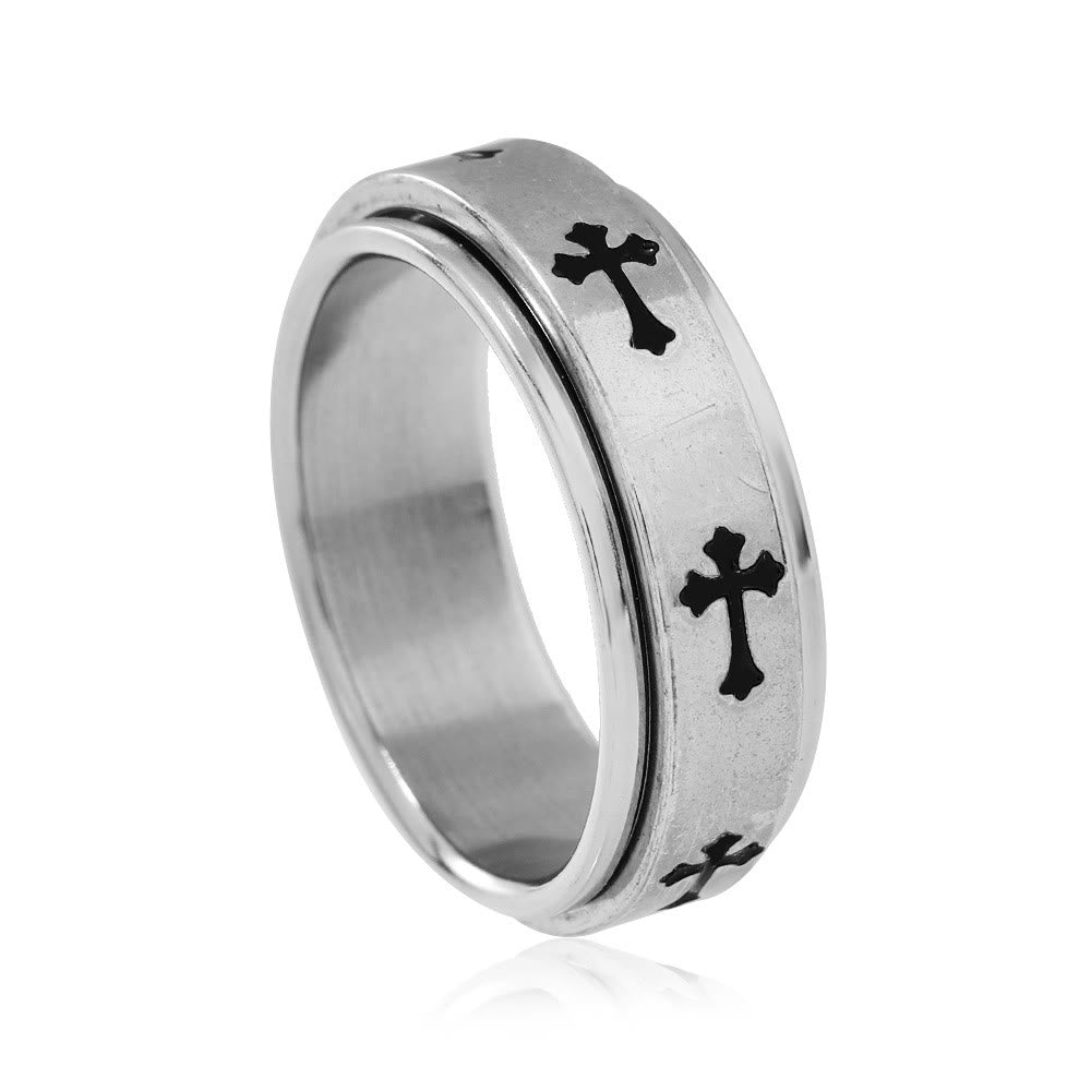 Minimalist Cross Ring