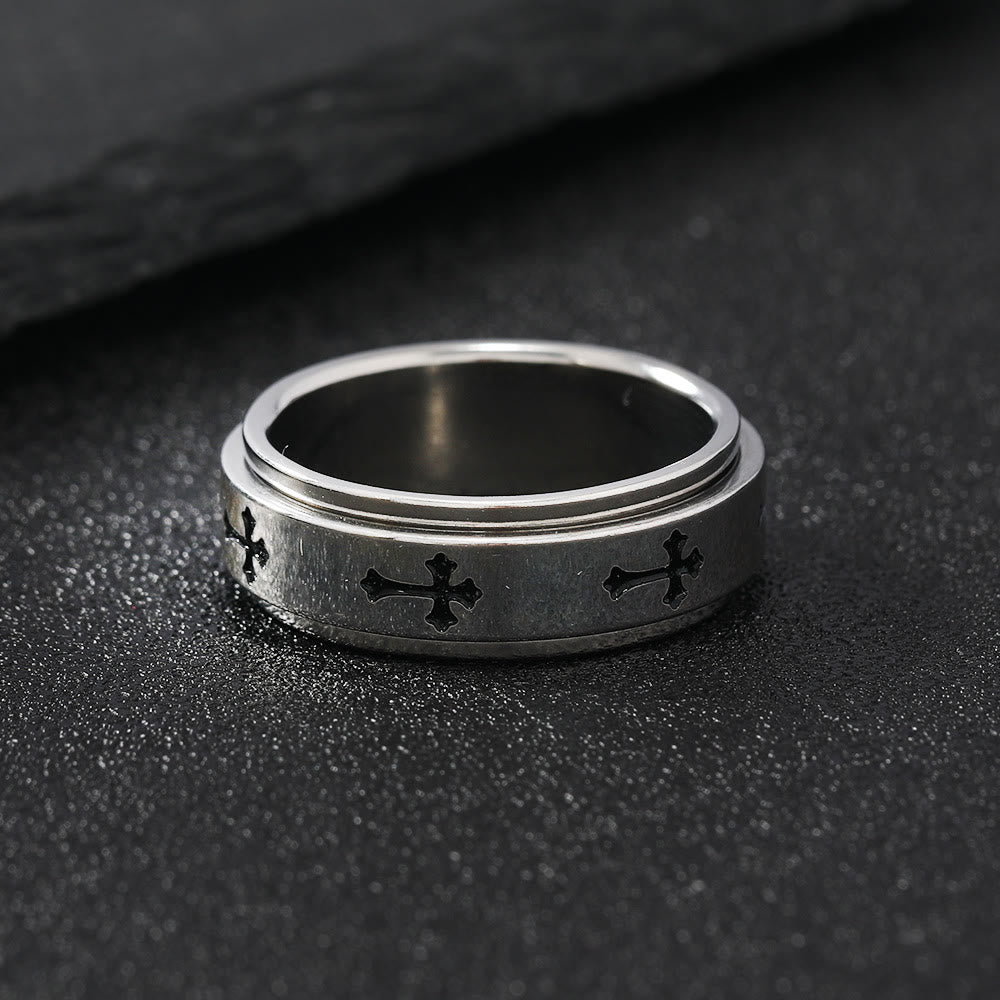 Minimalist Cross Ring