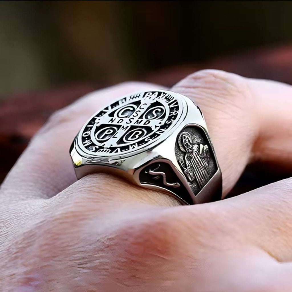 St. Benedict Cross Faith Ring