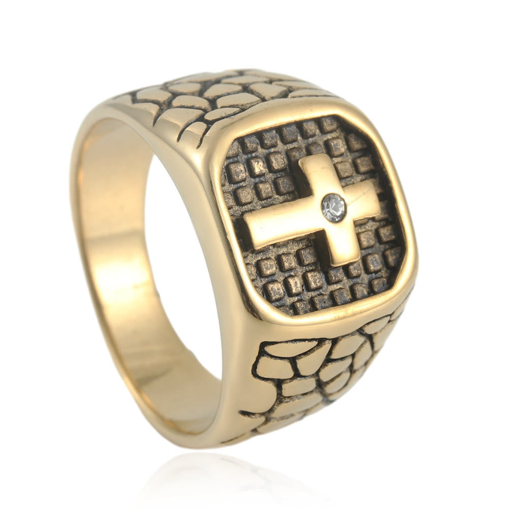 The Modern & Minimalist Cross Ring