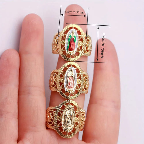 3colors Our Lady of Guadalupe Ring