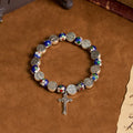 Handcrafted Blue Cloisonné Beads Divine Blessing Bracelet