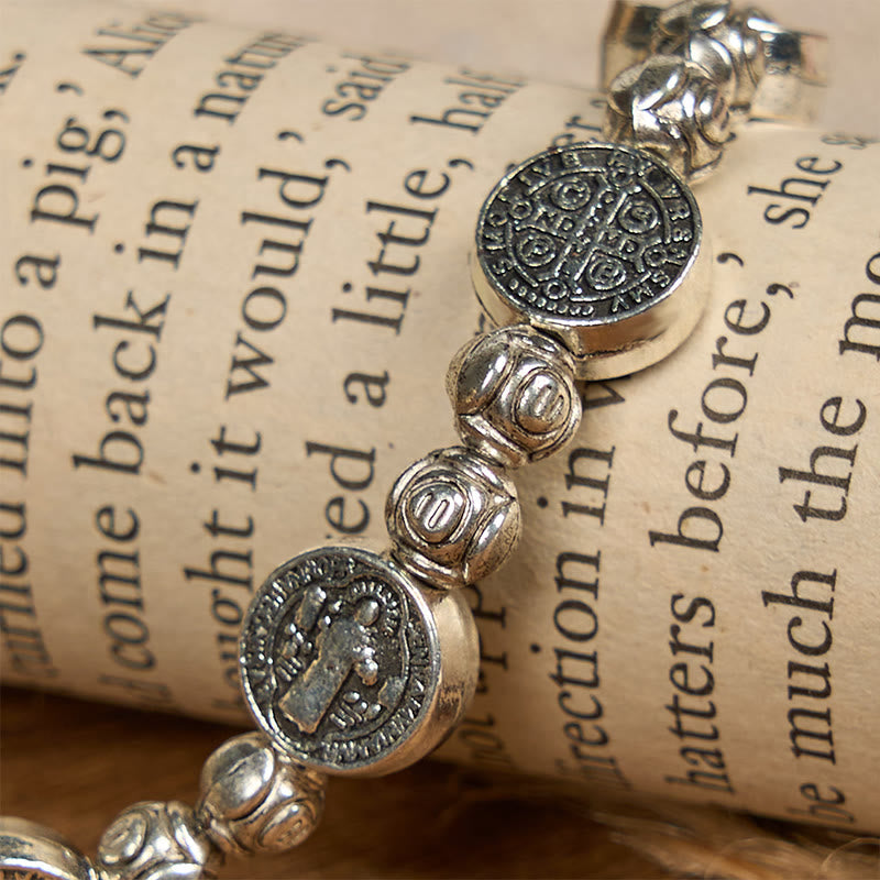 St. Benedict Crucifix Rose Bracelet