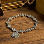 St. Benedict Crucifix Rose Bracelet
