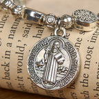 St. Benedict Crucifix Rose Bracelet