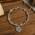 St. Benedict Crucifix Rose Bracelet