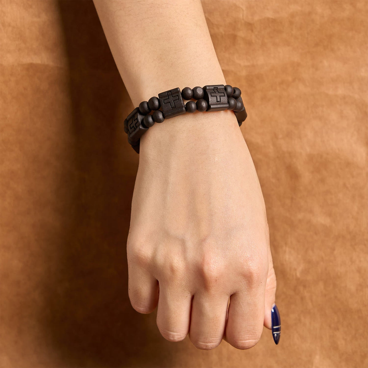 3colors Cross Wooden Bracelet