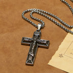 Retro Classic Style Crucifix Pendant Necklace