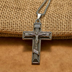 Retro Classic Style Crucifix Pendant Necklace