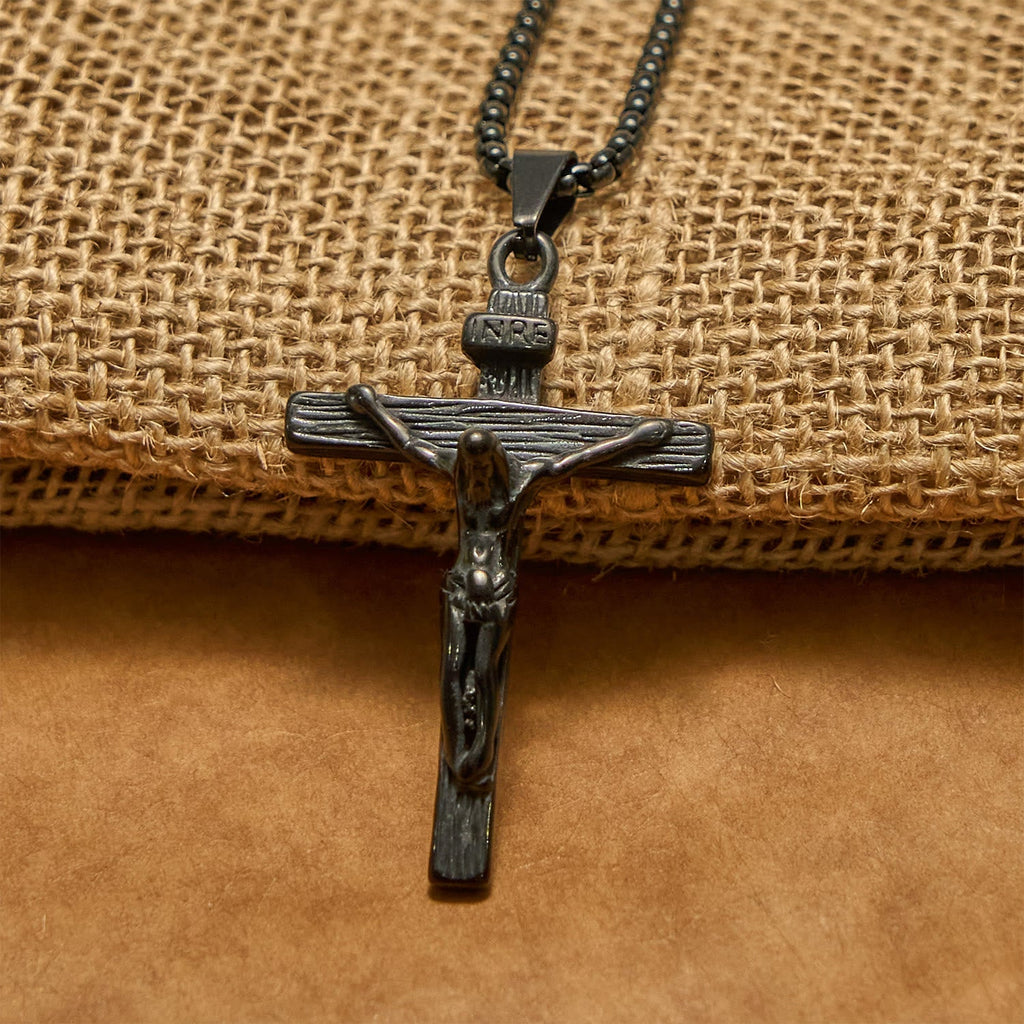3color Crucifix Pendant Necklace
