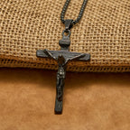 3color Crucifix Pendant Necklace