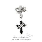 2colors Modern Ring with Cross & Regal Crown