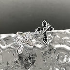 2colors Modern Ring with Cross & Regal Crown