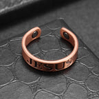 Minimalist Jesus Symbol Adjustable Copper Ring