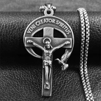 Retro Style Antique Sacred Crucifix with Dove of the Holy Spirit