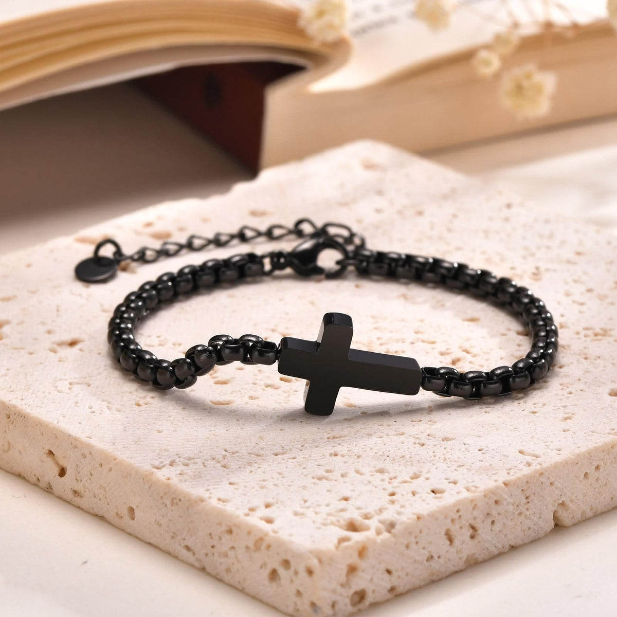 Minimalist Cross Chain Bracelets