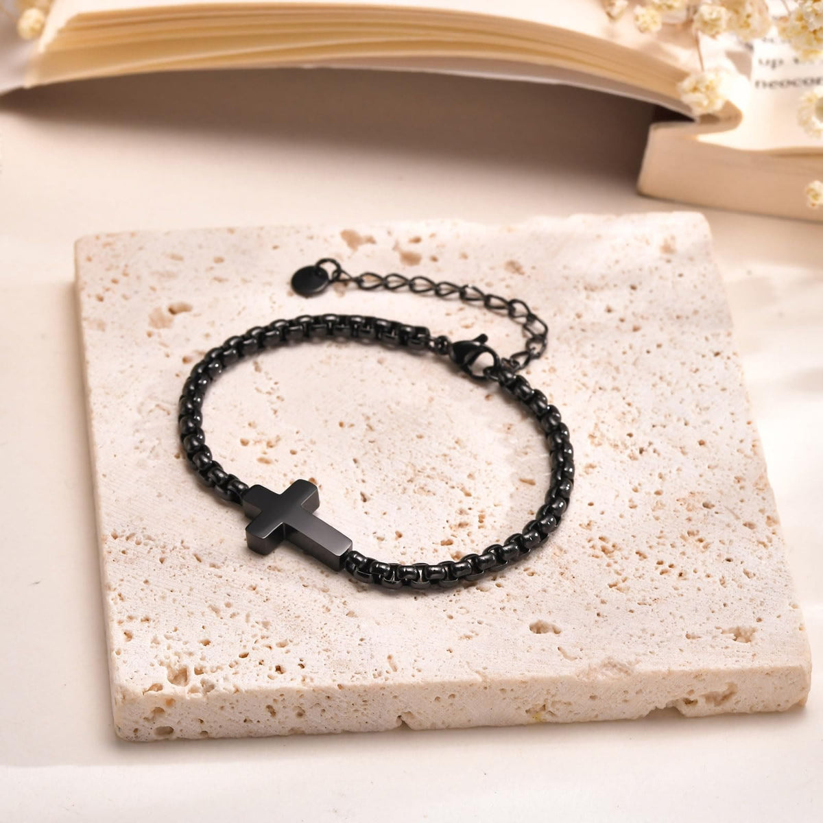 Minimalist Cross Chain Bracelets