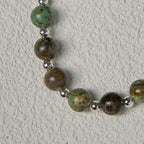 Earthy Spiritual Rosary-Inspired Bracelets with Crucifix and Jerusalem