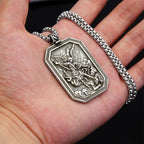 Classic Style St. Michael the Archangel Protection Stainless Steel