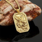 Classic Style St. Michael the Archangel Protection Stainless Steel
