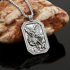 Classic Style St. Michael the Archangel Protection Stainless Steel