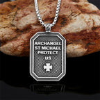 Classic Style St. Michael the Archangel Protection Stainless Steel