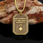 Classic Style St. Michael the Archangel Protection Stainless Steel