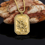 Classic Style St. Michael the Archangel Protection Stainless Steel