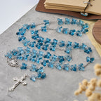 Wings of Devotion Shimmering Blue Butterfly Prayer Bracelet, Animal
