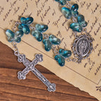 Wings of Devotion Shimmering Blue Butterfly Prayer Bracelet, Animal