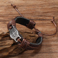 Classic 2 Color St. Benedict Leather Bracelet