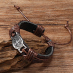 Classic 2 Color St. Benedict Leather Bracelet