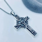 Eternal Faith Celtic Knot Crucifix Pendant Necklace