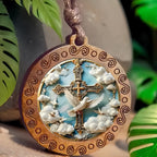 Holy Spirit Dove & Cross Necklace