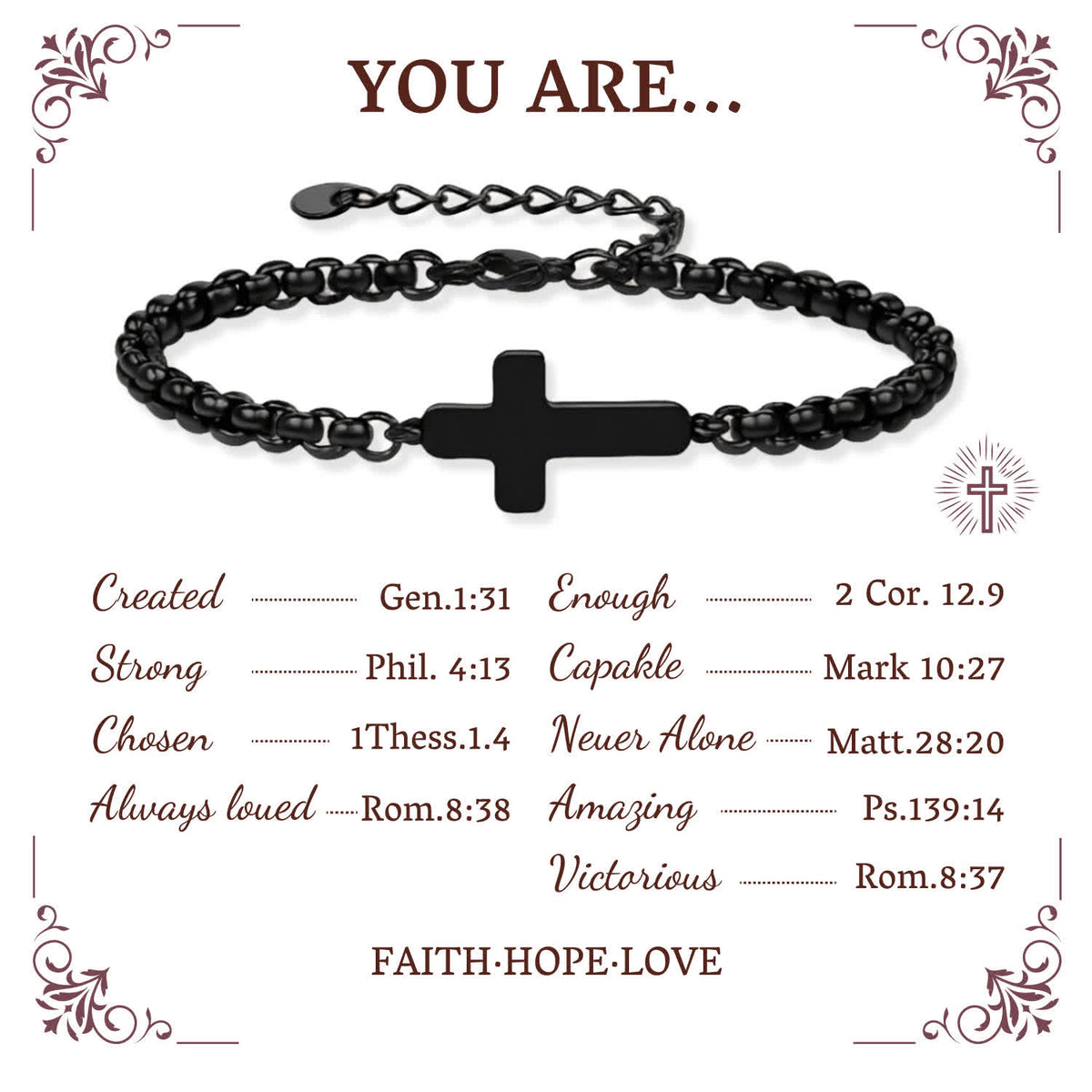 Minimalist Cross Chain Bracelets