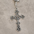 Our Lady's Blessing with Black & White Cow Cat Beads Bracelet, Animal