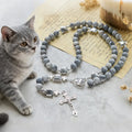 Light Grey Tabby Cat Prayer Rosary