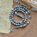 Light Grey Tabby Cat Prayer Rosary