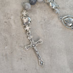 Light Grey Tabby Cat Prayer Rosary