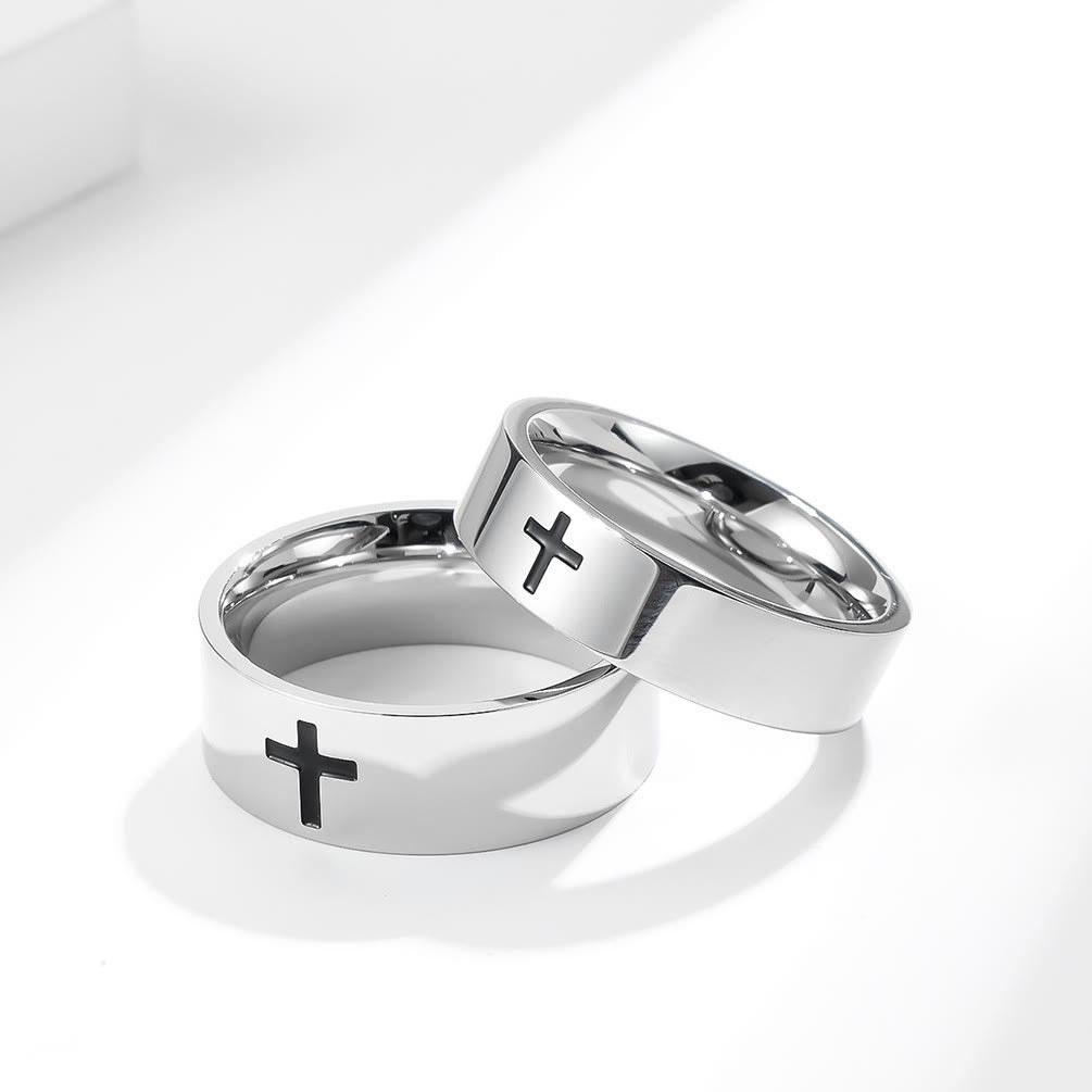 Two-Color Minimalist Cross Rings