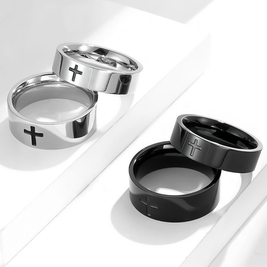 Two-Color Minimalist Cross Rings