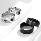Two-Color Minimalist Cross Rings