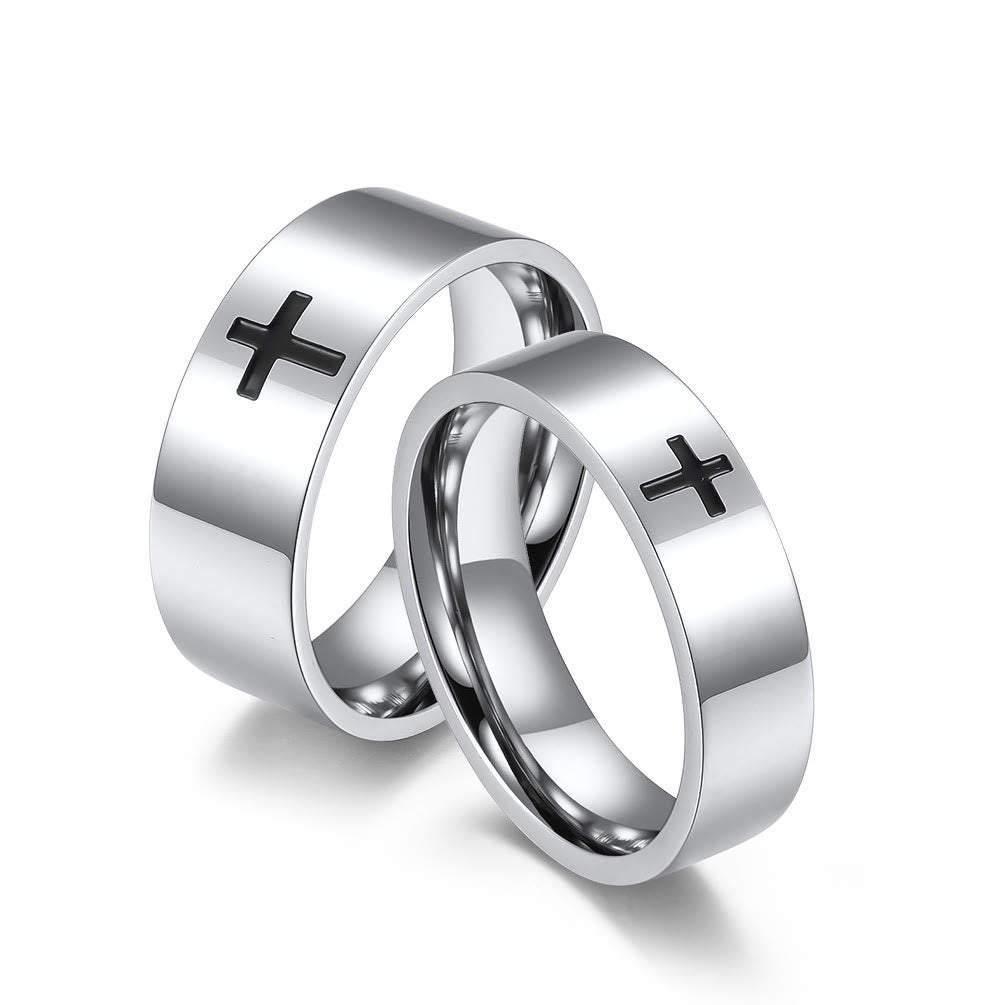 Two-Color Minimalist Cross Rings