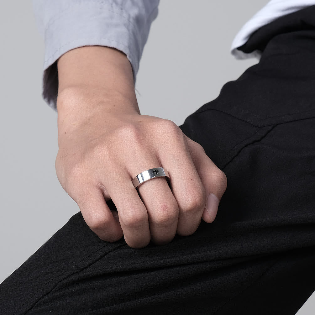 Two-Color Minimalist Cross Rings