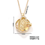 Multicolored Our Lady Crystal Necklaces